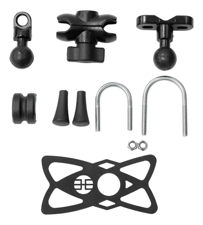 SOPORTE UNIVERSAL PARA CELULAR DE MOTO CON CARGADOR INALAMBRICO - 2