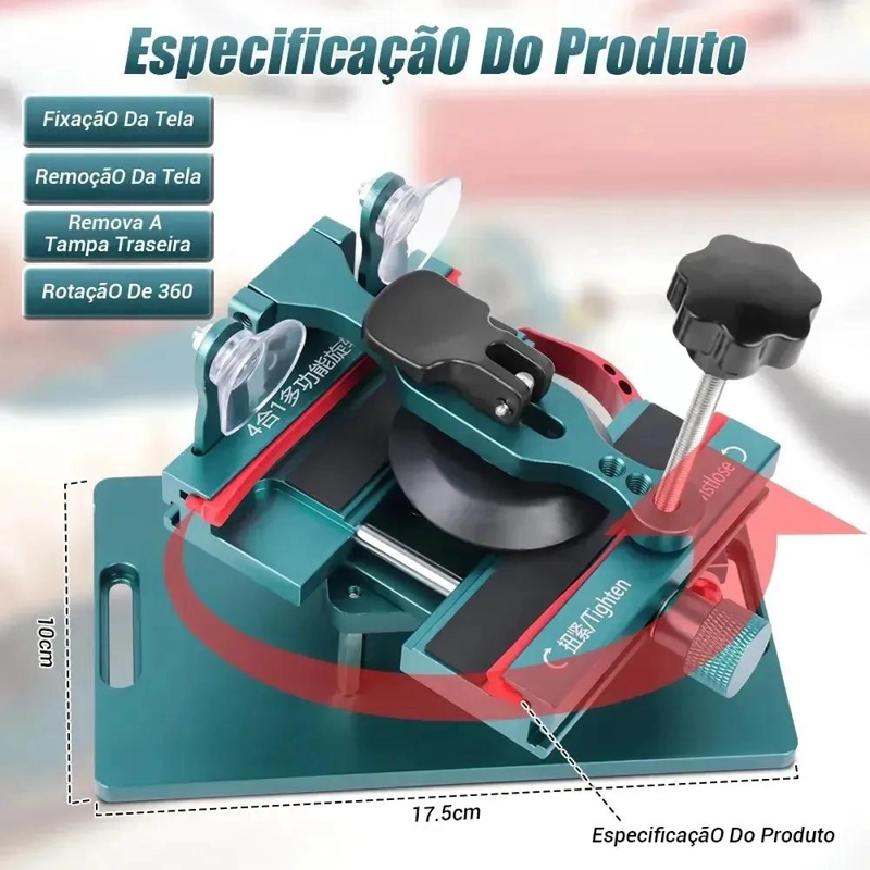 SEPARADOR UNIVERSAL PARA PANTALLAS DE CELULARES CON SOPORTE GIRATORIO - 3