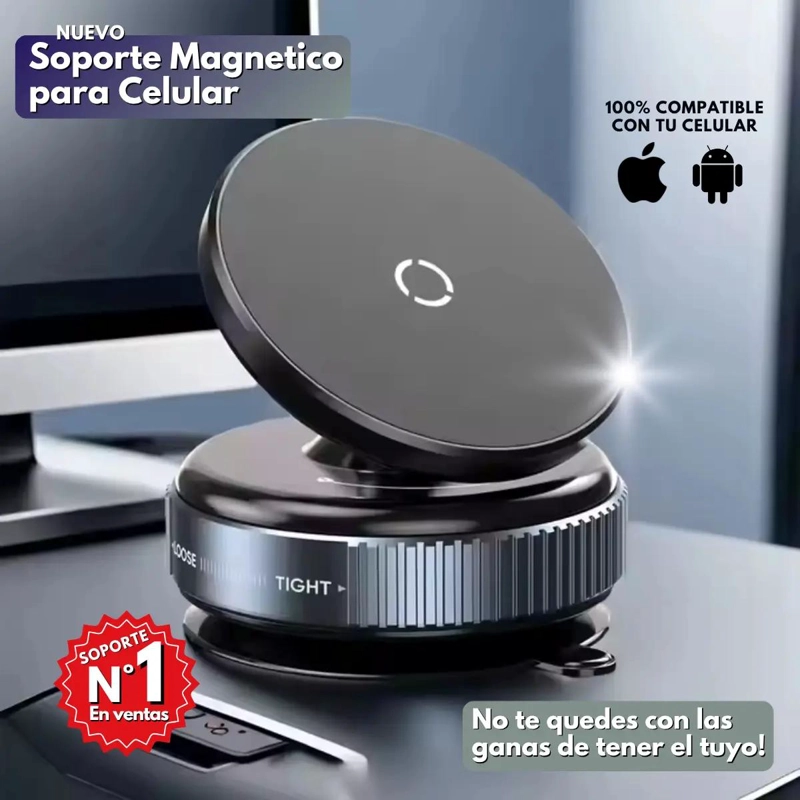 SOPORTE MAGNE TICO PARA CELULAR CON VENTOSA 360° Y DISEÑO PREMIUM - 7