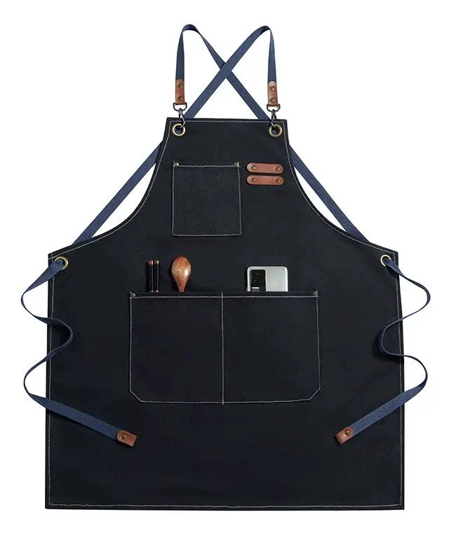 DELANTAL DE COCINA AJUSTABLE CON BOLSILLOS PARA HOMBRE Y MUJER - 10