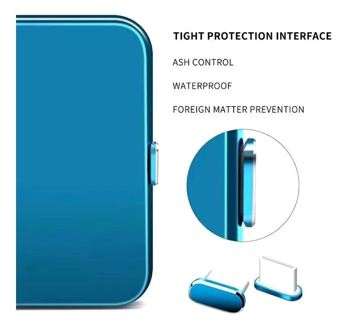TAPONES ANTIPOLVO USB C Y CEPILLO LIMPIADOR PARA IPHONE - 4