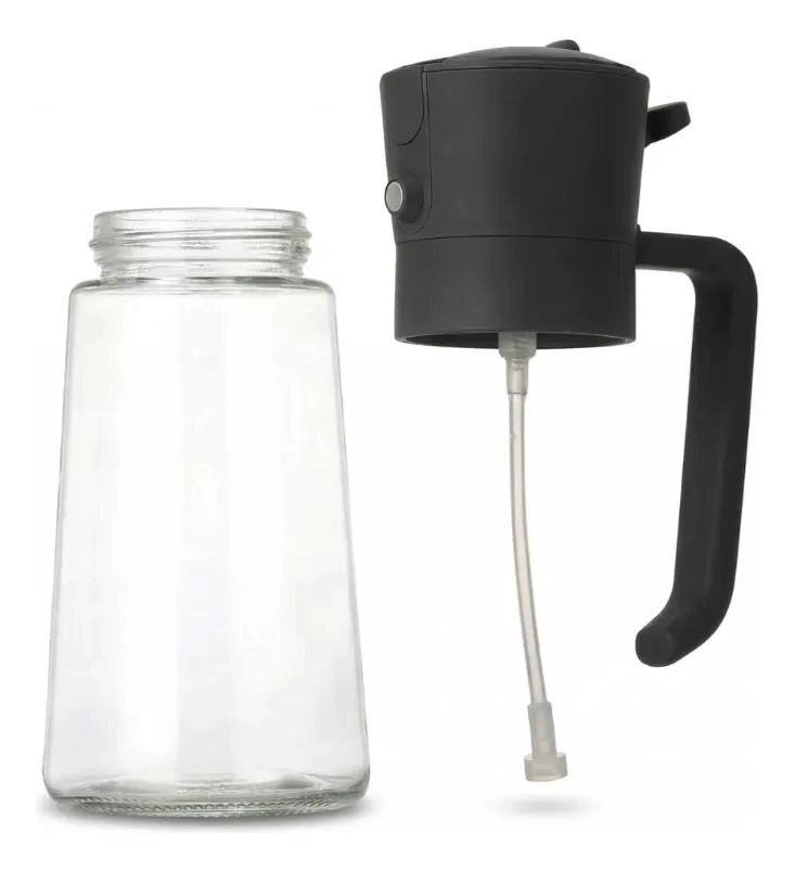 SET DE 2 BOTELLAS DE VIDRIO CON PULVERIZADOR PARA COCINA 470ML - 6