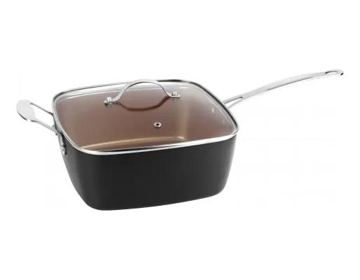 SARTE N MULTIUSOS CUADRADA ANTIADHERENTE 24 CM PARA COCINAR - 3