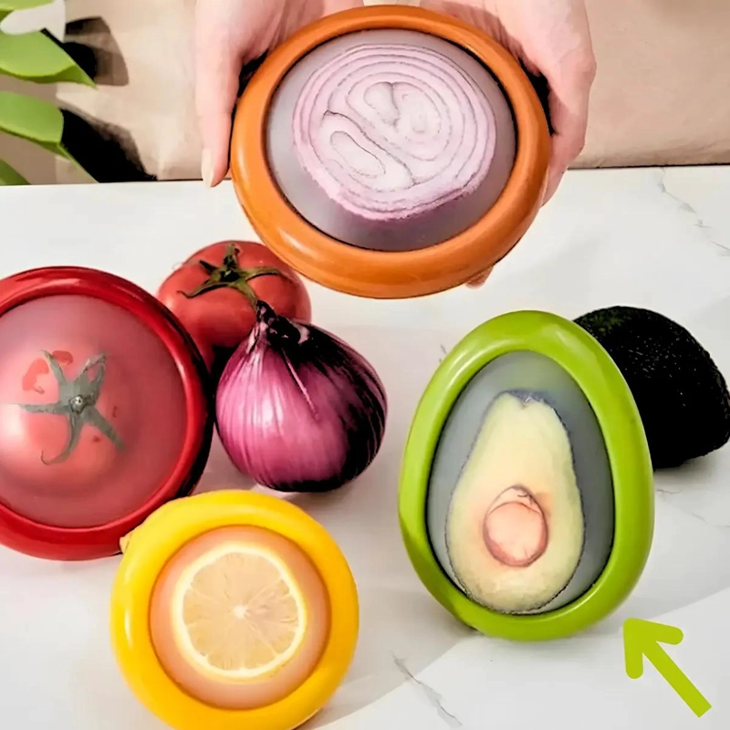 CONTENEDOR HERME TICO PARA FRUTAS Y VERDURAS AMARILLO - 7