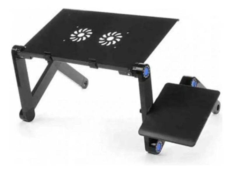 MESA PLEGABLE PARA NOTEBOOK CON VENTILADORES USB Y AJUSTE DE ALTURA - 3