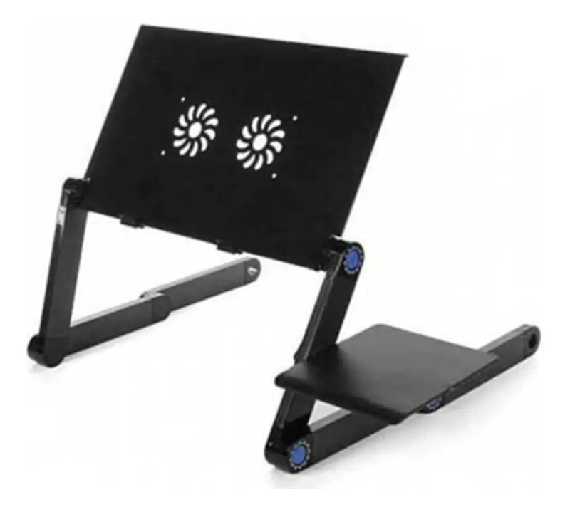MESA PLEGABLE PARA NOTEBOOK CON VENTILADORES USB Y AJUSTE DE ALTURA - 5