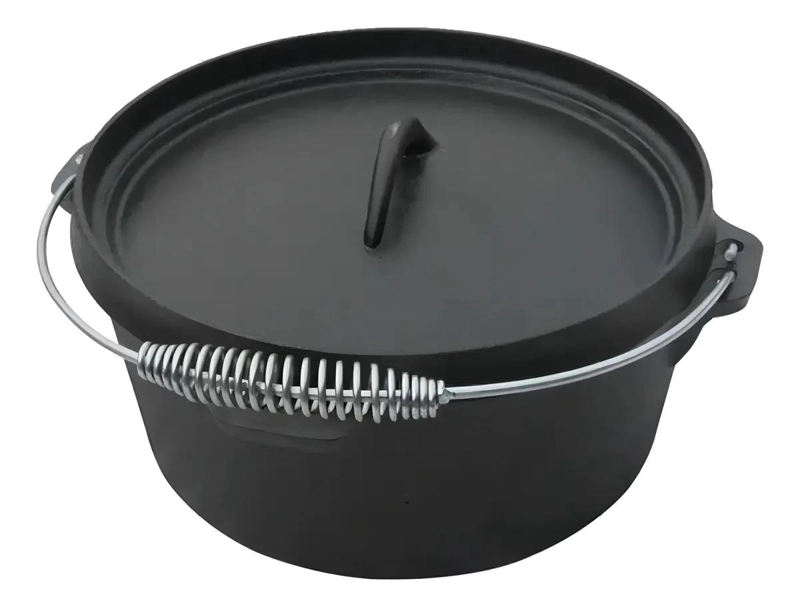 OLLA DE HIERRO FUNDIDO CON TAPA IDEAL PARA COCCION LENTA - 2