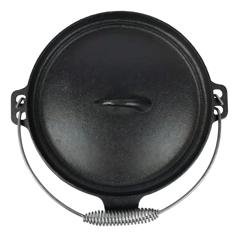 OLLA DE HIERRO FUNDIDO CON TAPA IDEAL PARA COCCION LENTA - 3
