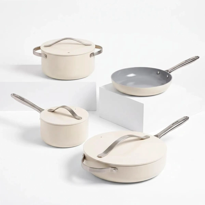 SET DE COCINA CERAMICA 9 PIEZAS APTA PARA INDUCCION Y HORNO - 1
