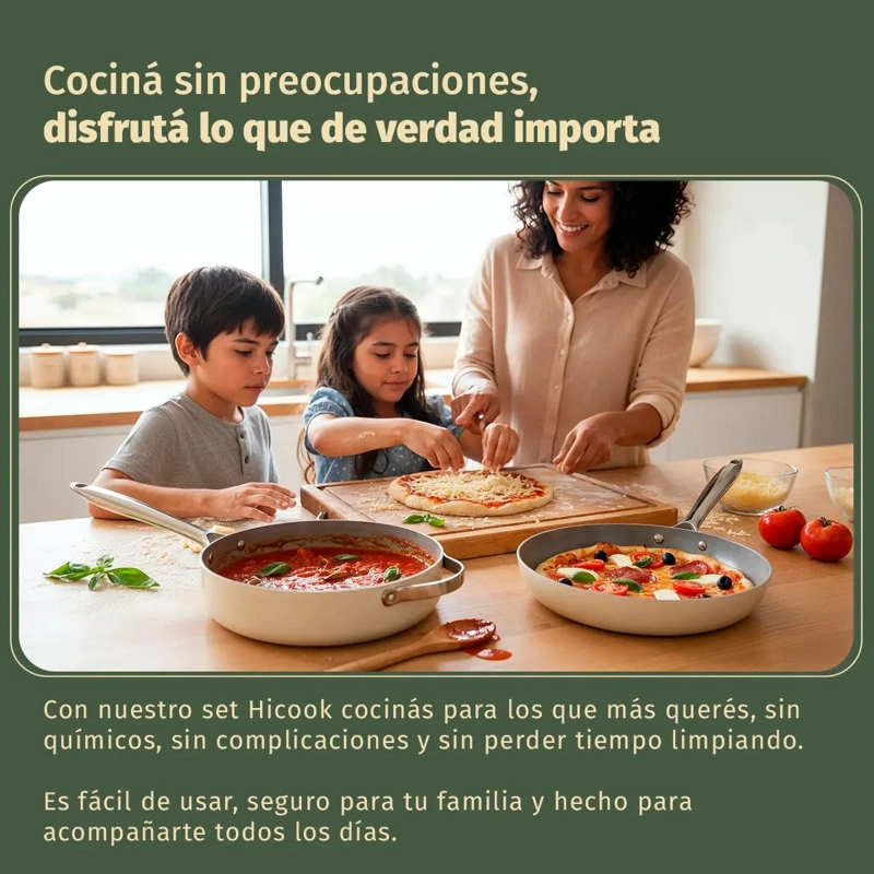 SET DE COCINA CERAMICA 9 PIEZAS APTA PARA INDUCCION Y HORNO - 4