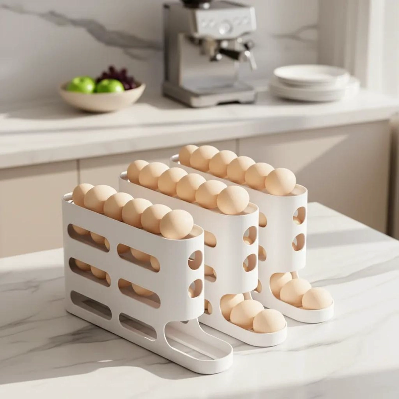 CAJA DESLIZANTE PARA ALMACENAMIENTO DE HUEVOS EN REFRIGERADOR - 1