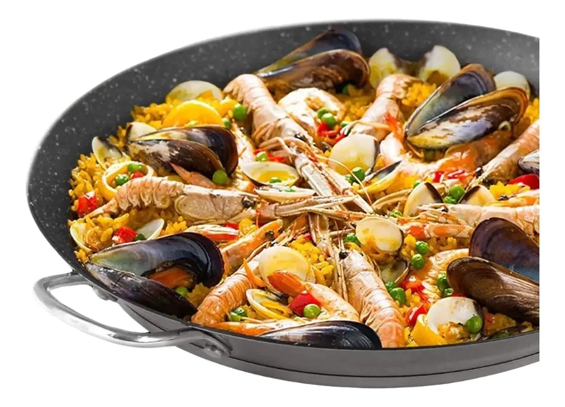 PAELLERA DE ALUMINIO 34 CM CON REVESTIMIENTO ANTIADHERENTE - 1