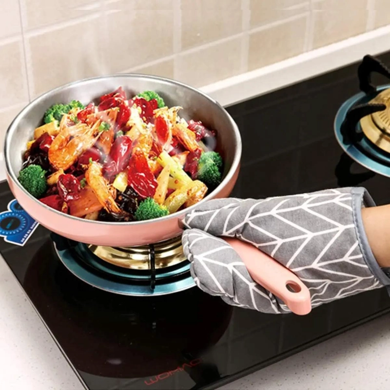 GUANTES Y SOPORTES PARA HORNO RESISTENTES AL CALOR - 3