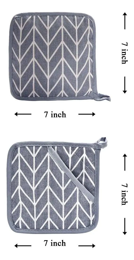 GUANTES Y SOPORTES PARA HORNO RESISTENTES AL CALOR - 5