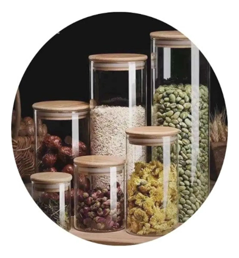TARRO DE CRISTAL DE 25 CM PARA ALIMENTOS Y DECORACION - 2