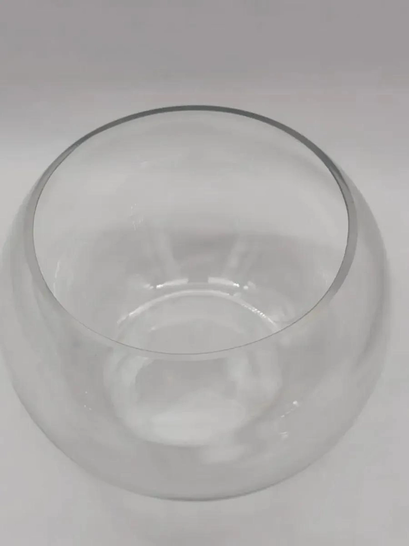 PECERA DE CRISTAL REDONDA 2.5 LITROS PARA DECORACION - 3