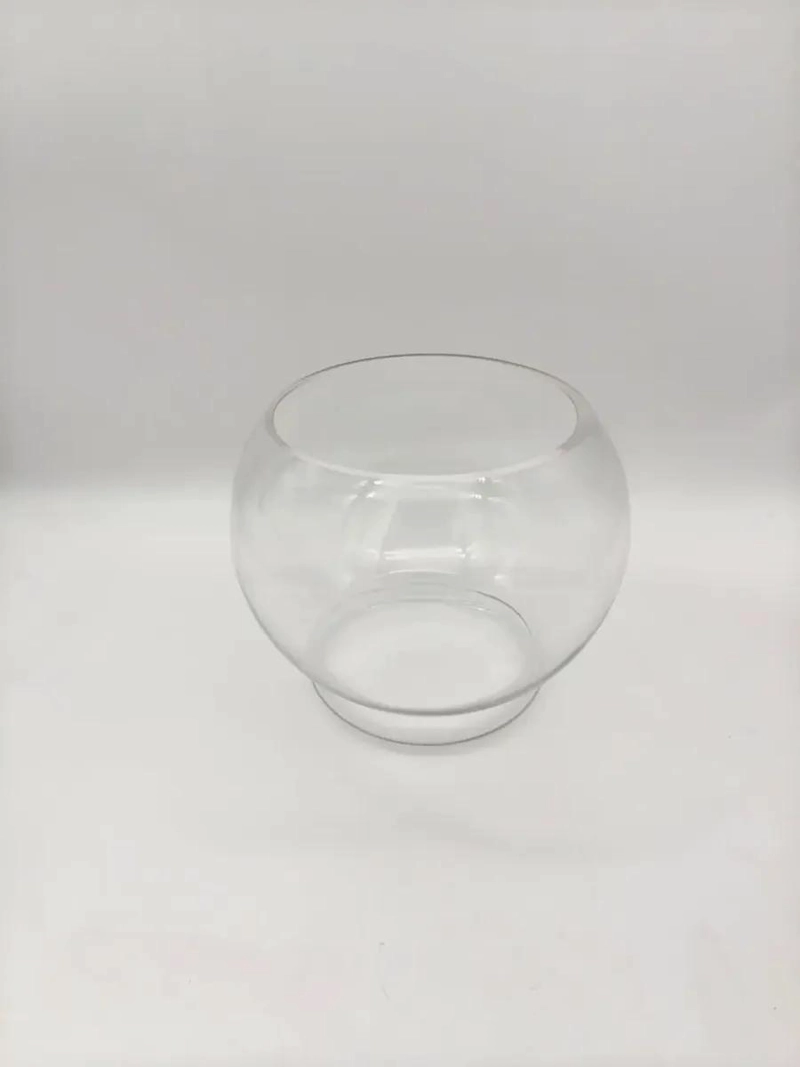 PECERA DE CRISTAL REDONDA 2.5 LITROS PARA DECORACION - 4