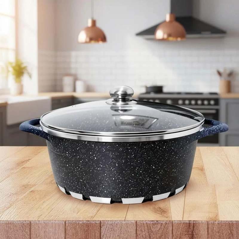 BATERIA DE COCINA 10 PIEZAS ANTIADHERENTE GRANITO DURADERO - 2