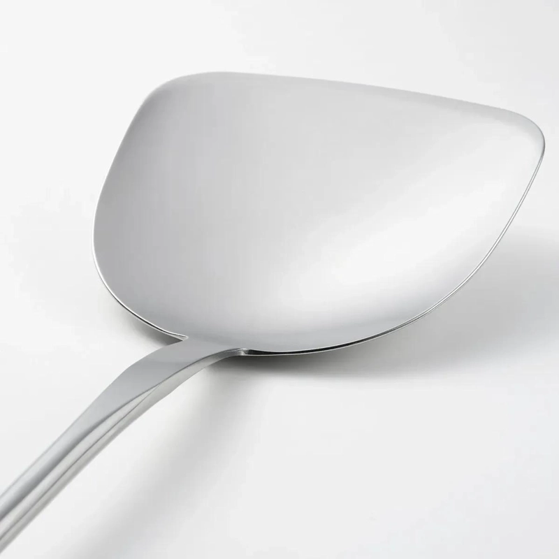 ESPATULA PARA WOK ACERO INOXIDABLE CON MANGO DE MADERA 36 CM - 2