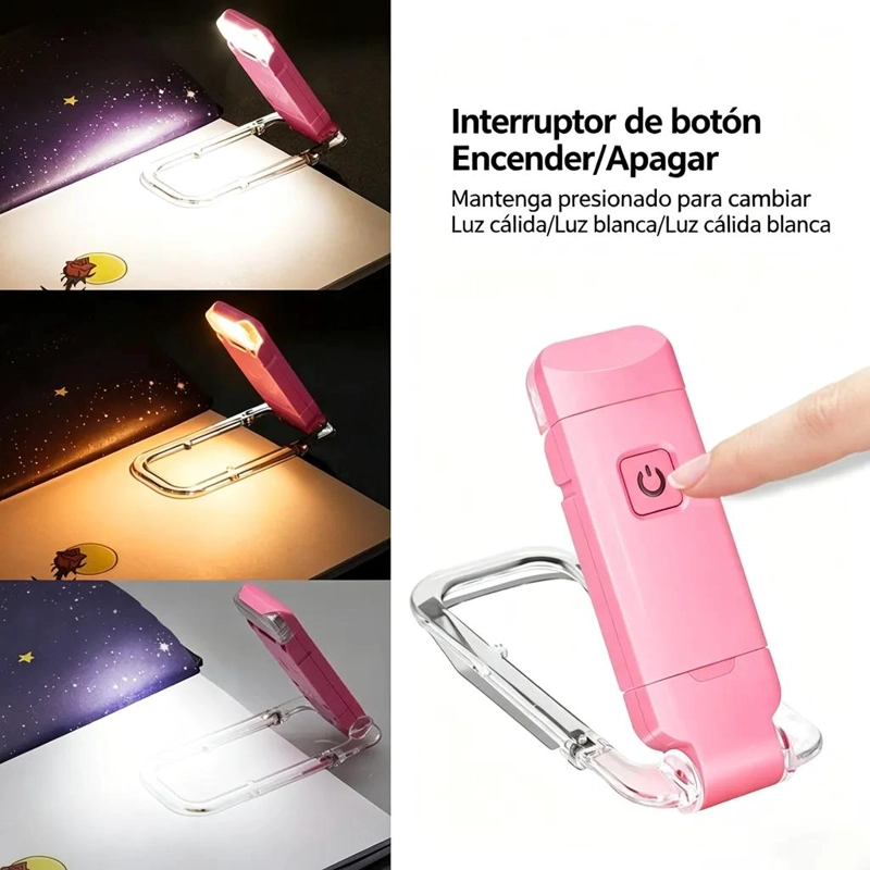 LAMPARA PLEGABLE LED RECARGABLE PARA LECTURA NOCTURNA - 2