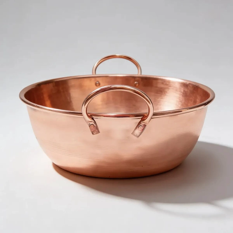 PAILA DE COBRE ARTESANAL DE 5 LITROS PARA FREIR - 3