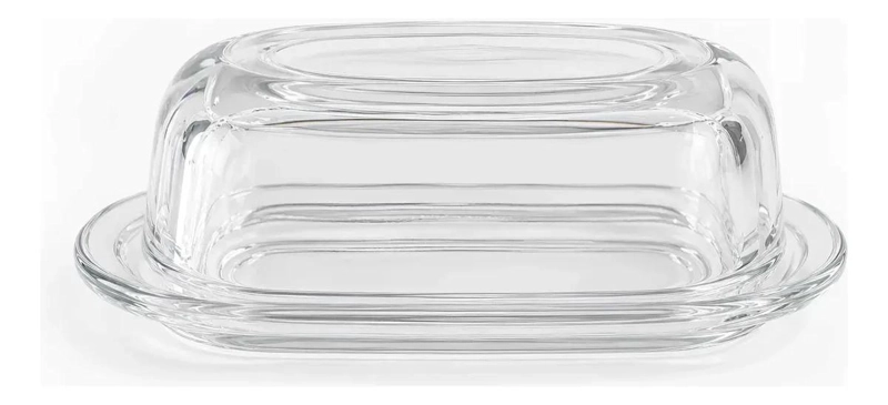 SET DE MANTEQUILLERO DE VIDRIO CON TAPA 20 CM - 5