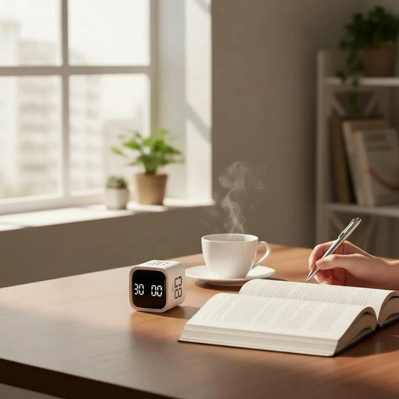 TEMPORIZADOR DIGITAL CUBO CON SENSOR DE GRAVEDAD Y PANTALLA LED - 3