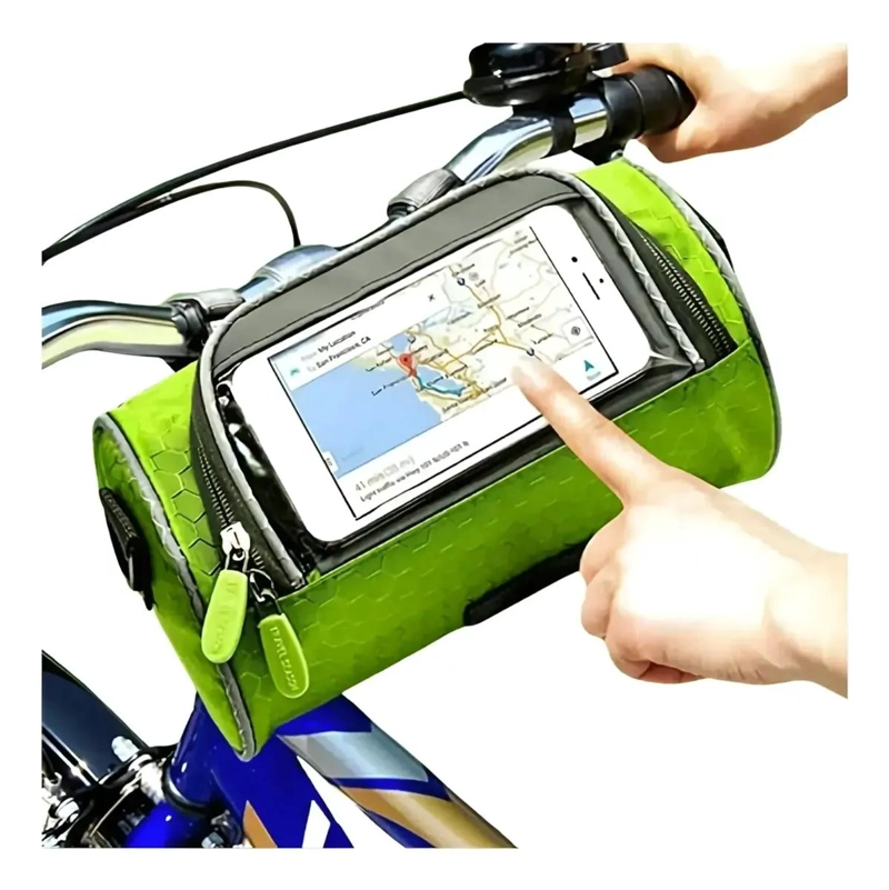 PORTA CELULAR IMPERMEABLE PARA BICICLETA CON PANTALLA TACTIL - 1