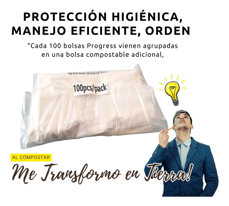 BOLSAS BIODEGRADABLES Y COMPOSTABLES DE 42X50 CM EN CAJA DE 500 UNIDADES - 4