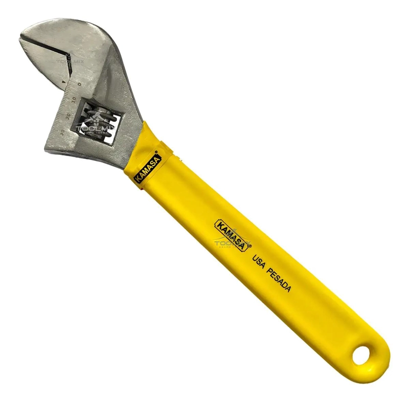 LLAVE FRANCESA AJUSTABLE 12 PULGADAS ACERO CROMO VANADIO - 1