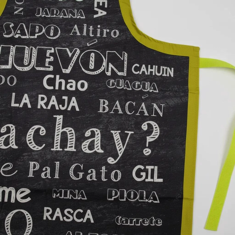 DELANTAL DE COCINA CON FRASES TIPICAS CHILENAS - 4