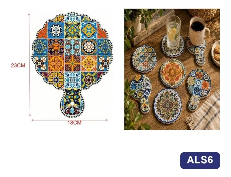 POSAVASOS DECORATIVOS PARA MESA Y COCINA - 3