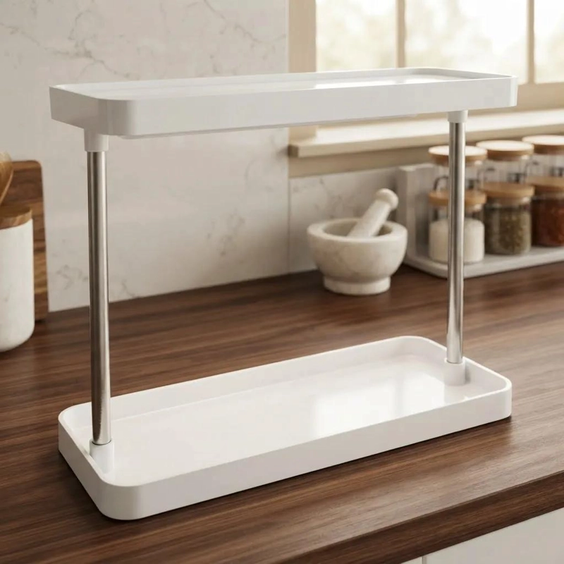 ORGANIZADOR DE COCINA DE DOS NIVELES CON DISEÑO MODERNO - 1
