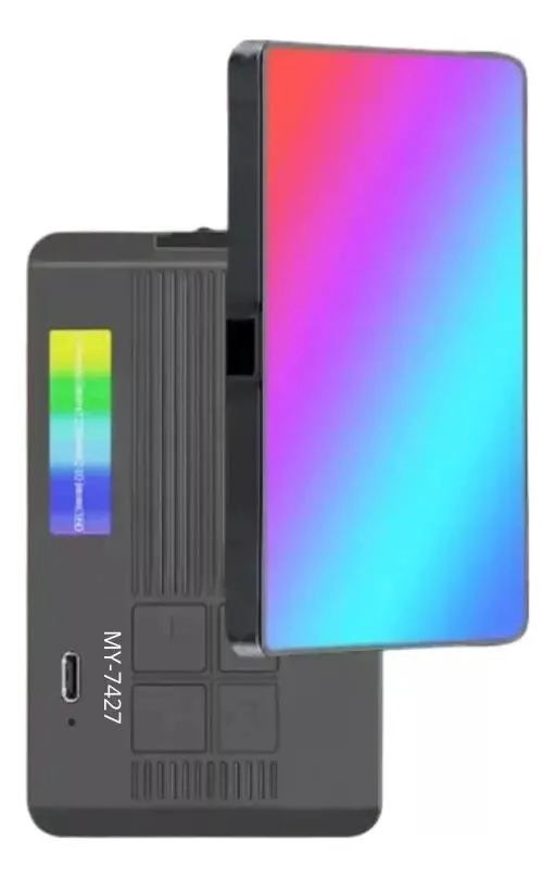 LUZ RGB CALIDA PORTATIL PARA SELFIES Y VIDEOS AJUSTABLE - 2
