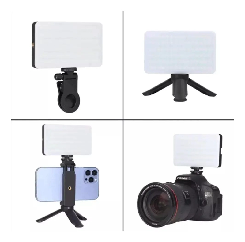 LUZ RGB CALIDA PORTATIL PARA SELFIES Y VIDEOS AJUSTABLE - 5
