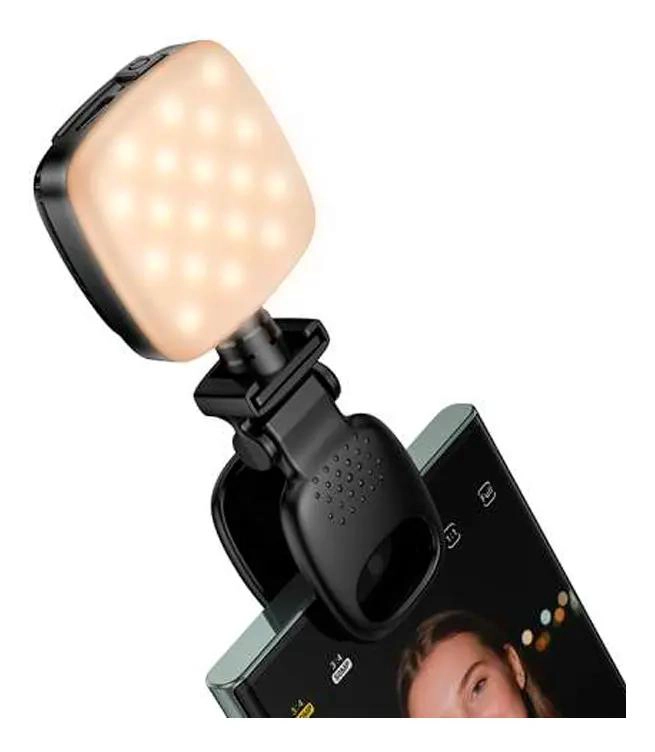 LAMPARA LED MINI PARA SELFIES Y LECTURA CON ILUMINACION AJUSTABLE - 2