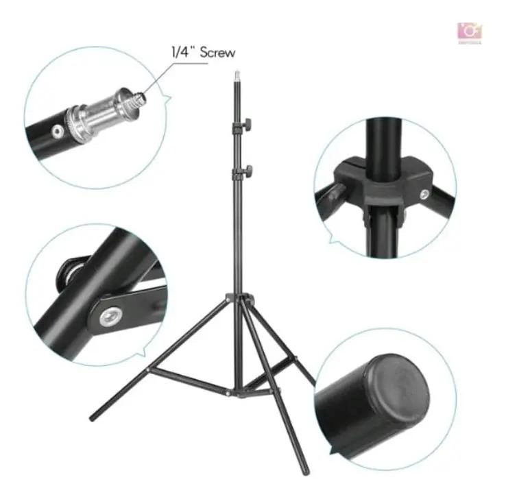 TRIPODE DE ALUMINIO AJUSTABLE HASTA 1.80 METROS - 2