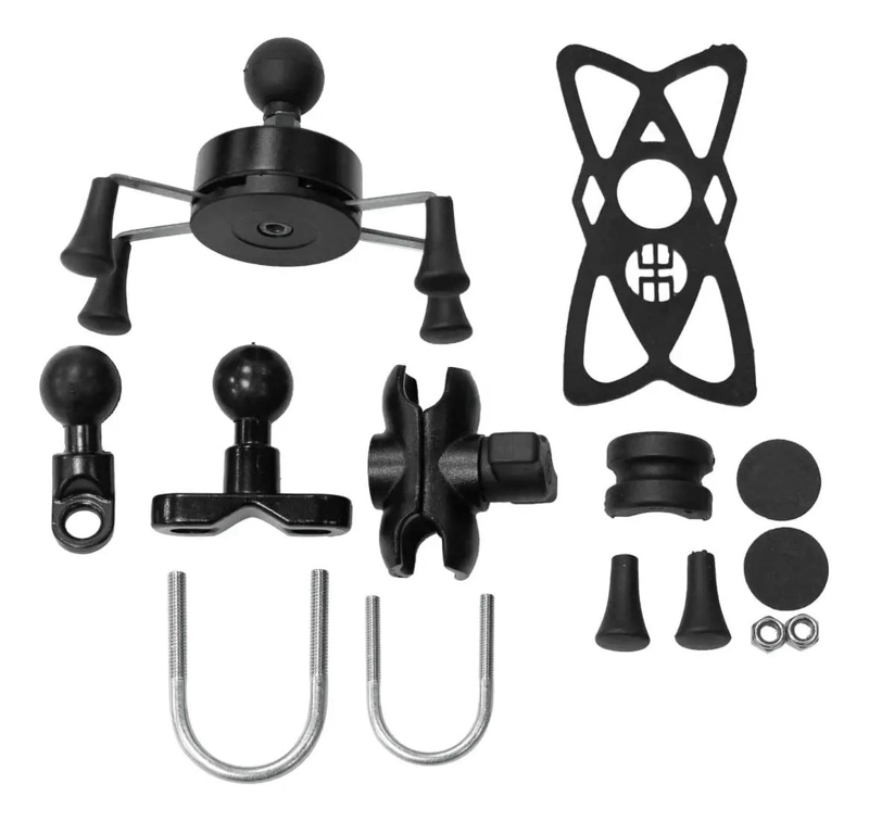 SOPORTE UNIVERSAL PARA CELULAR EN MOTO CON BASE AJUSTABLE - 2