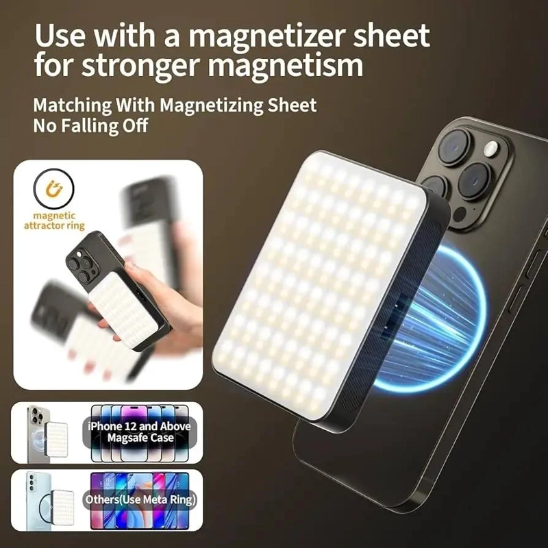 LUZ LED RECARGABLE PARA MEJORAR FOTOGRAFIAS Y VIDEOS - 5