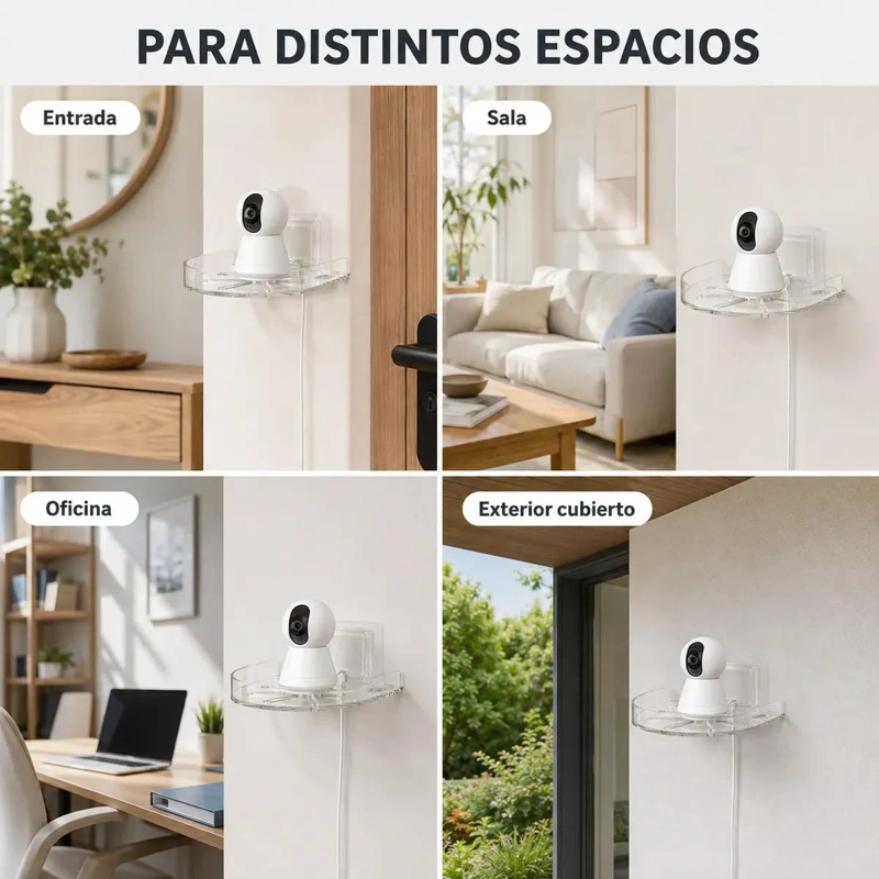 SOPORTE ADHESIVO PARA CAMARA DE SEGURIDAD Y MONITORES - 4
