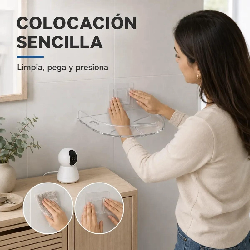 SOPORTE ADHESIVO PARA CAMARA DE SEGURIDAD Y MONITORES - 6