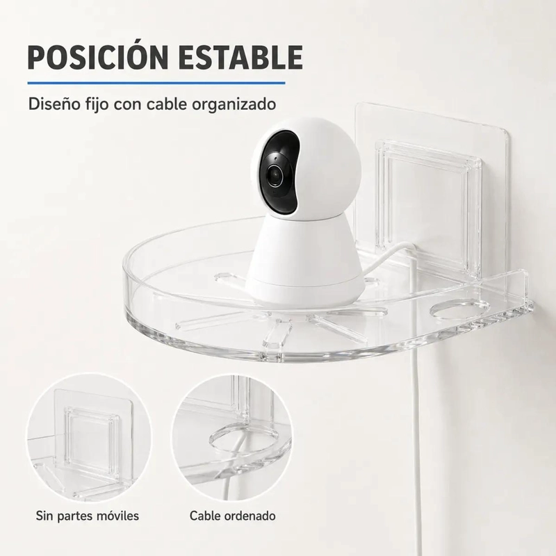 SOPORTE ADHESIVO PARA CAMARA DE SEGURIDAD Y MONITORES - 9