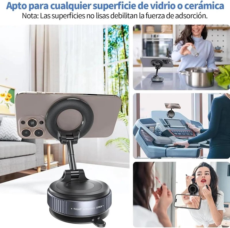 SOPORTE MAGNE TICO UNIVERSAL PARA CELULAR CON VENTOSA DE VACIO - 9