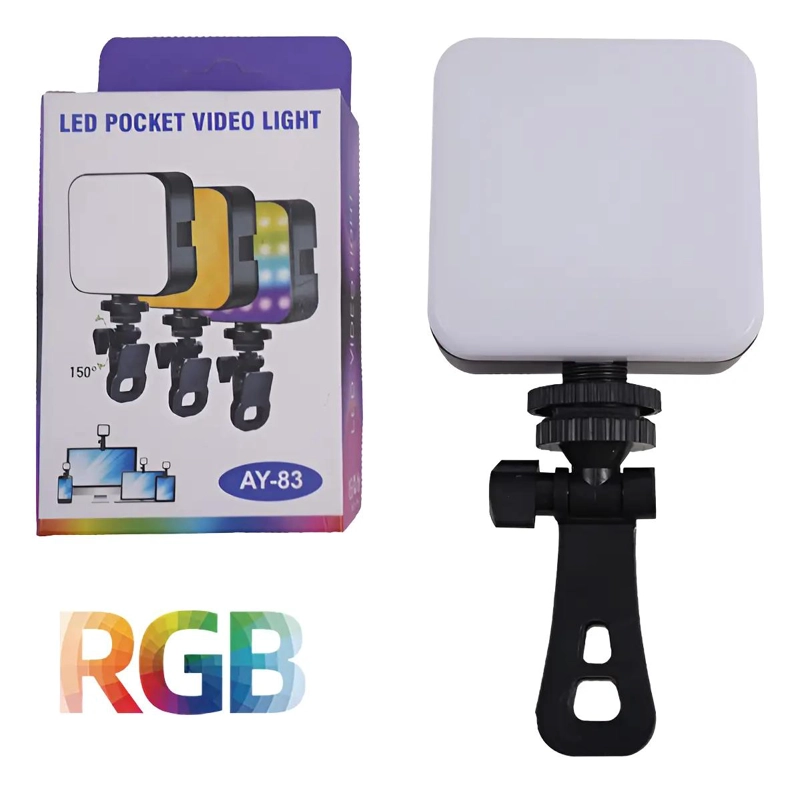 MINI LUZ LED RGB PORTATIL PARA FOTOGRAFIA Y VIDEOCONFERENCIAS - 1