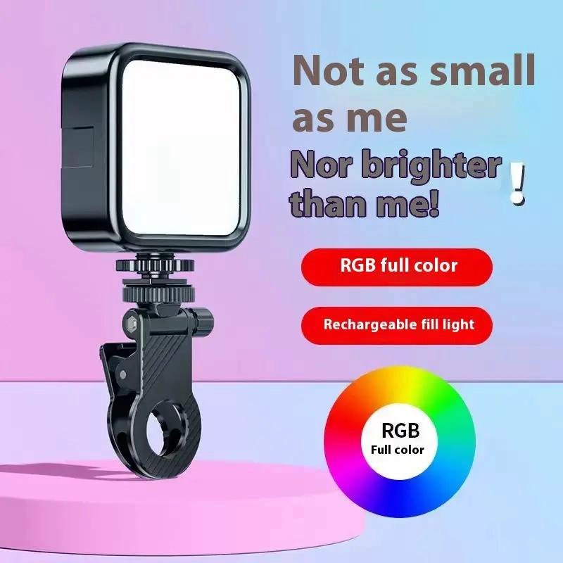 MINI LUZ LED RGB PORTATIL PARA FOTOGRAFIA Y VIDEOCONFERENCIAS - 5
