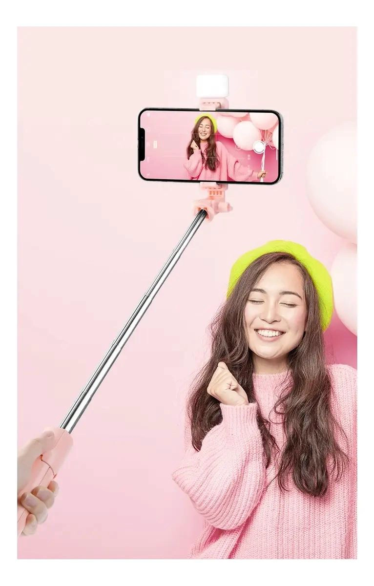 PALO SELFIE TRIPODE EXTENSIBLE CON LUZ LED Y CONTROL REMOTO - 2