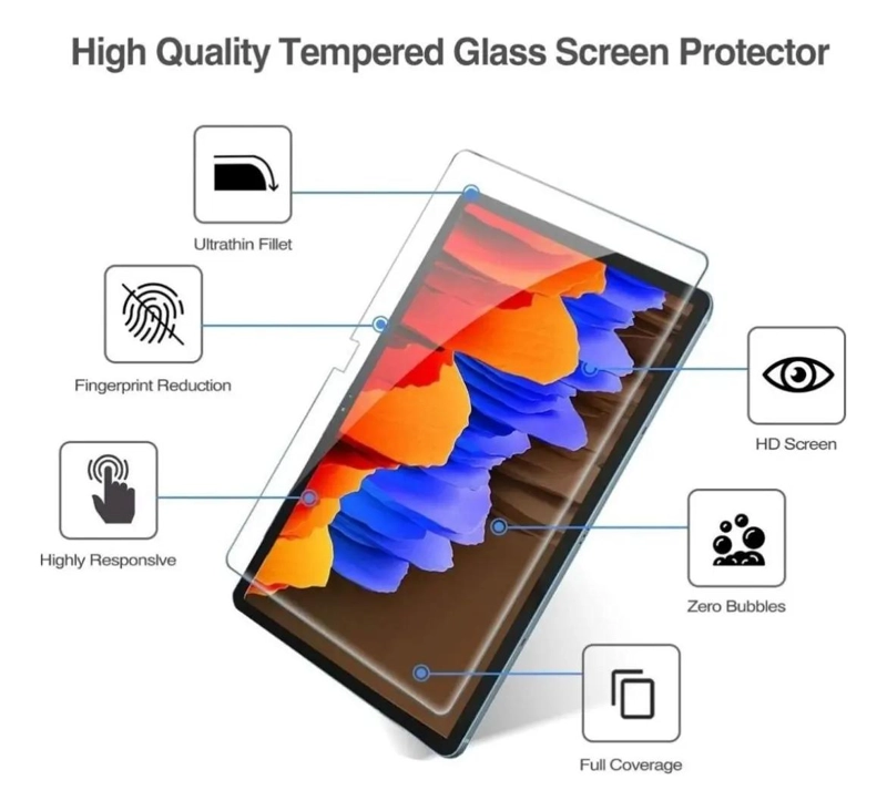 PACK DE 2 LAMINAS DE VIDRIO TEMPLADO PARA TABLET GALAXY TAB S9 FE - 1