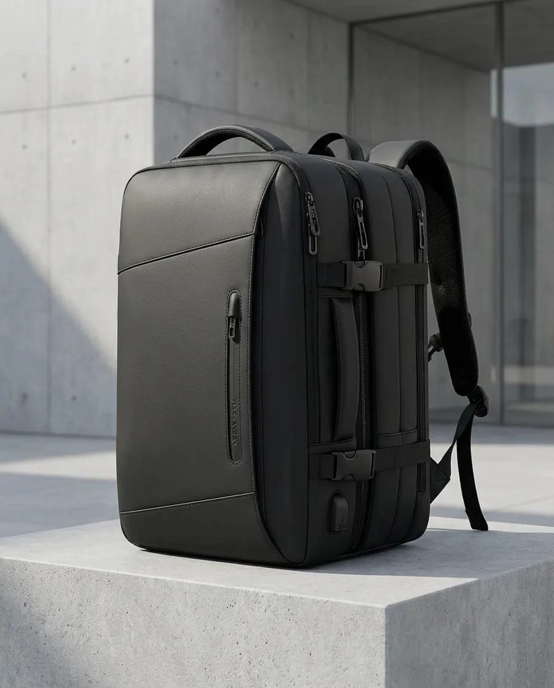 MOCHILA EJECUTIVA IMPERMEABLE CON PUERTO USB Y ANTIRROBO - 3
