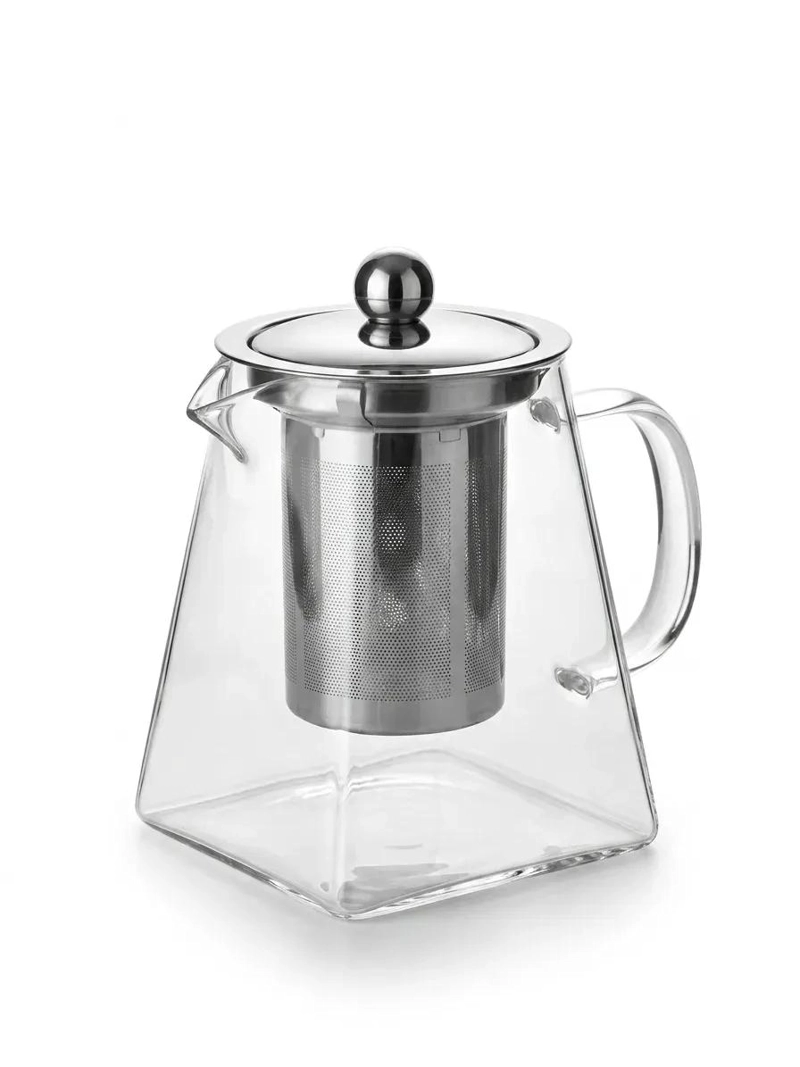 TETERA INFUSOR DE VIDRIO Y ACERO INOXIDABLE 550ML - 1