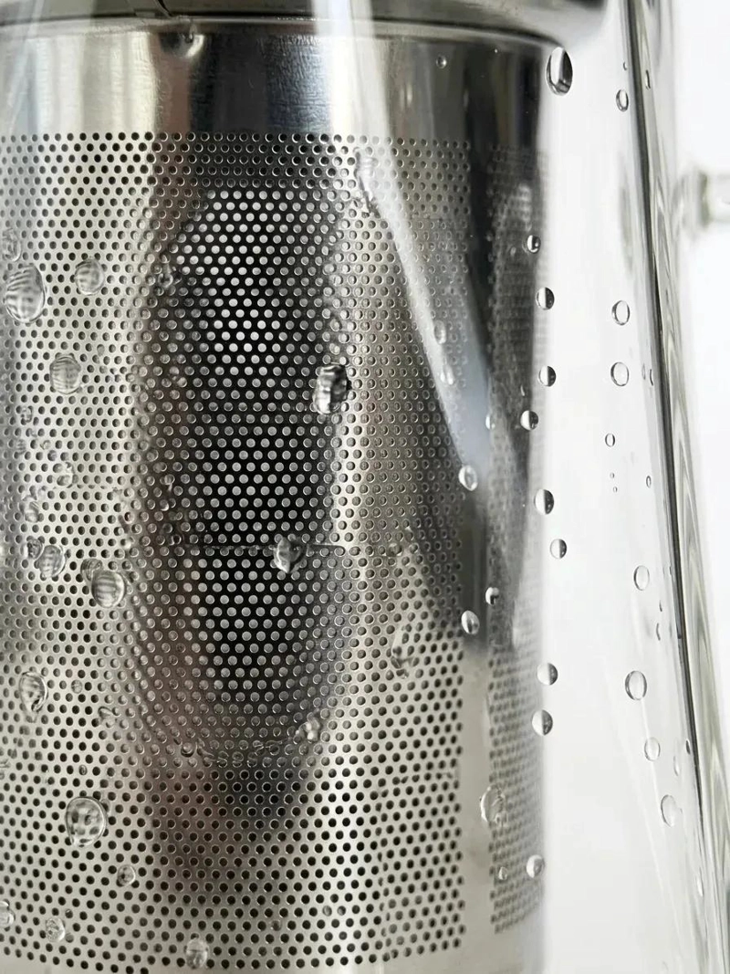 TETERA INFUSOR DE VIDRIO Y ACERO INOXIDABLE 550ML - 10